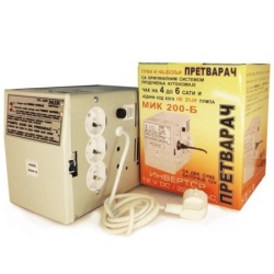 Mik pretvarač napona 12/220v 200w sa akumulatorom ( 43915 )