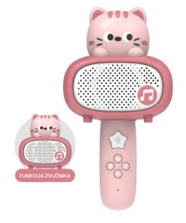 Mikrofon bluetooth 11252 maca roze ( ZV1338 )