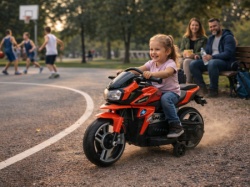 Motor na akumulator za decu 3 srednja veličina- Crveni