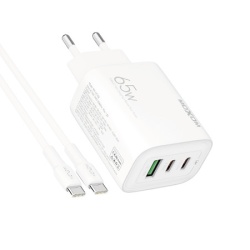 Moxom mx-hc158 qc3.0 65w type-c na type-c beli Kucni punjac ( P1131 )-1
