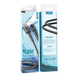 Moxom Usb data kabal mx-cb126 3a lightning 1m crni ( U2063 )-3
