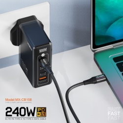 Moxom Usb data kabal mx-cb158 pd 240w type-c na type-c crni ( U2113 )-2