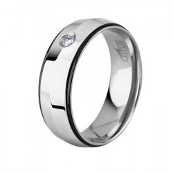 Muški lotus style steel rings prsten od hirurškog Čelika sa kristalom 62 ( ls1430-3/122 ) - Img 4