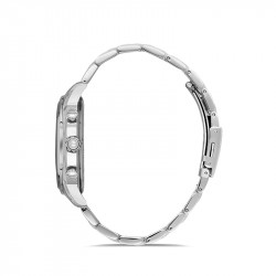 Muški santa barbara polo noble multifunction beli srebrni elegantni ručni sat sa srebrnim metalnim kaišem ( sb.1.10189.1 ) - Img 2