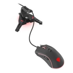 Natec genesis vanad 300, Gaming Mouse Bungee + USB Hub (4-Ports), Red Backlight, Black, Cable 1,5m ( NBU-1441 ) -4