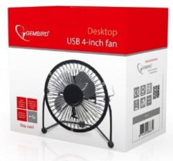 NF-03 Gembird USB 10cm desktop fan, black, METALNI VENTILATOR - Img 2