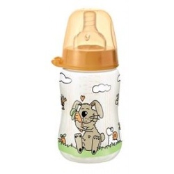 Nip PP flašica Family Unisex 125 ml sa kaučuk cuclom za čaj 0-6 ( 7100084 )-1