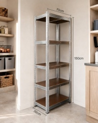 Office Elegante Metalna Polica 150x70x30 cm 5 Nivoa Nosivost 875 kg ( OE-MS-1507030 )