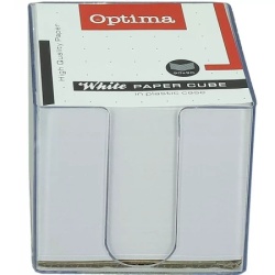 Optima kocka papirna 1/850 bela+stalak ( 22945 )