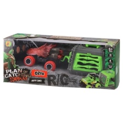 Ozzo pcd set figura dinosaurus u kavezu sa džipom 13cm ( 867322 )