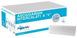 Paberblu složivi papirni ubrus beli V210 2sl (15 pak) ( AV81625 )
