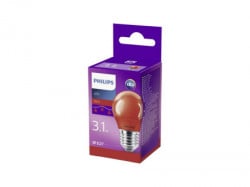 Philips led sijalica U BOJI 3,1W (25W) E27 P45 CRVENA PS627 - Img 2