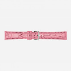 Pink rozi poletto faux-leather alligator grained kožni kaiš za sat ( 549/16.24 ) - Img 1
