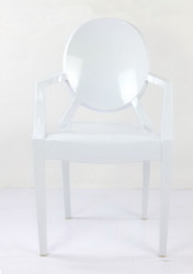 Plastična stolica GHOST - krem - Img 2
