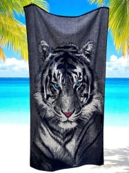 Plažni peškir "Tiger Gaze" – 180x97 cm, 100% pamuk ( VLK000680-"Tiger Gaze" )