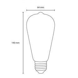 Prosto LED filament sijalica dimabilna toplo bela 8W ( LS-ST64FDA-WW-E27/8 ) - Img 3
