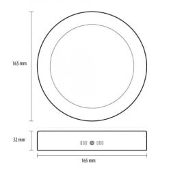 Prosto LED nadgradna panel lampa 12W dnevno svetlo ( LNPS-O12/W ) - Img 2