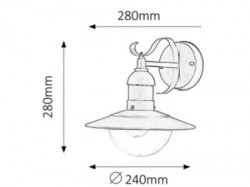 Rabalux Oslo spoljna zidna svetiljka ( 8270 ) - Img 3
