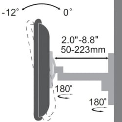 S BOX LCD 901 Nosač Zidni, Zglobni, 15 kg, Do 30"-3