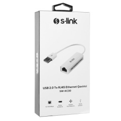 S-link SW-KC30 USB 2.0 na LAN RJ-45 Adapter -3