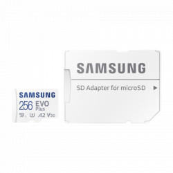 Samsung evo plus micro SD 256GB, SDXC, UHS-III V30 A2 w/SD adapter ( MB-MC256KA/EU )