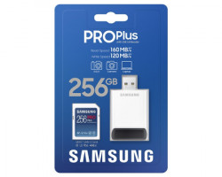 Samsung pro plus full size SDXC 256GB U3 + card reader MB-SD256KB - Img 4