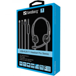 Sandberg slušalice sa mirkofonom USB+RJ9/11 Pro Stereo 126-30 - Img 2