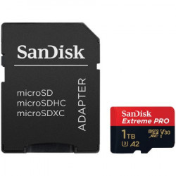SanDisk SDXC 1TB Micro Extreme Pro 200MB/s A2 C10 V30 UHS-I US+Ad - Img 1