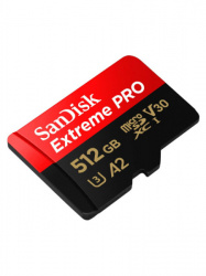 Sandisk sdxc 512gb micro extreme pro 200mb/s a2 c10 v30 uhs-I us+ad - Img 1