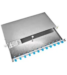  Schrack hsels08slg ral7035 splicebox 19 inča sa 4 lc singlemode duplex adapter-2