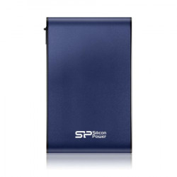 SiliconPower portable HDD 1TB, armor A80, USB 3.2 gen.1, IPX7 protection, blue ( SP010TBPHDA80S3B )  - Img 1