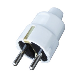Šuko utikač plastični ( DPUM/WH )