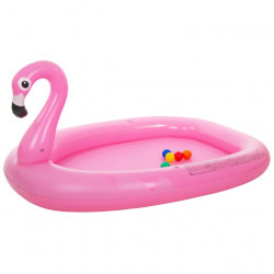 SunClub Flamingo bazen na naduvavanje sa toboganom i prskalicom 210x125x78cm - Img 6