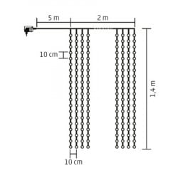 Svetleći niz sa 294 hladno bele LED diode ( KIN294C/WH ) - Img 2