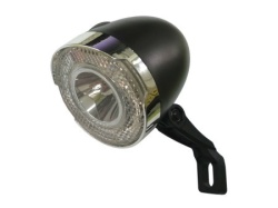 Svetlo prednje retro za prednju vilu crna/hrom xc-230 1 led ( 190138 )