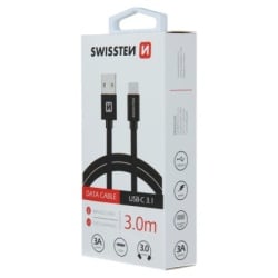 Swissten kabl USB/Type C 3,0m crna ( 80048 )-2