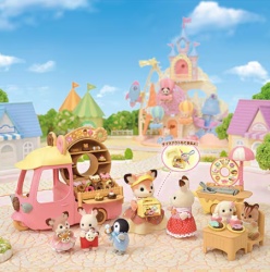 Sylvanian families dip dip donuts wagon ( EC5808 ) -3