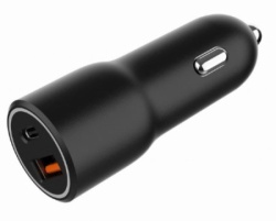 Gembird ta-uc-ac2pdqc38-car-01  2-port usb car fast charger, type-c pd, 38w, black-5