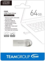 TeamGroup 64GB C222 USB 3.2 SILVER TC222364GS01 - Img 2