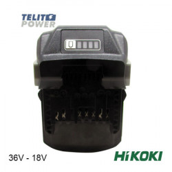 TelitPower Hikoki Li-Ion 36V-1.5Ah / 18V - 3.0Ah BSL36A18 multi volt baterija ( P-2096 ) - Img 2