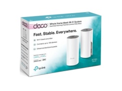  Tp- Link Wi-Fi Whole-Home Mesh AC1200 Dual-Band 300867Mbps(2.45GHz), 2x GLAN, 2x antene, (3-pack) ( DECO E4(3-PACK) ) -2
