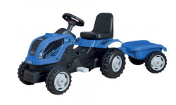 Traktor sa prikolicom plavi ( 10121 )
