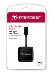 Transcend SD/microSD card reader, USB 3.2 Gen 1, black, type C ( TS-RDC3 )  - Img 4