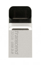 Transcend USB 32 GB JetFlash 880S, USB3.0, Micro-USB, OTG, Ultra slim, Silver ( TS32GJF880S )