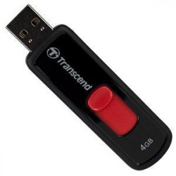 Transcend USB 4GB JetFlash 500 Black/Red ( TS4GJF500 )