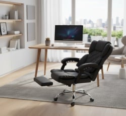 Trick kancelarijska stolica sa dodatkom za noge Y818-2 crna