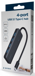 UHB-CM-U3P4P-01 Gembird 4-port USB 3.1 (Gen 1) Type-C HUB - Img 1