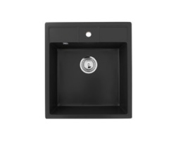 Ulgran Granitna sudopera sa sifonom četvrtasta U-406-344 ultra crna