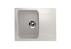 Ulgran Granitna sudopera sa sifonom pravougaona U-201-341 Mlečno bela