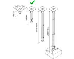 VEGA CM 25-380 plafonski nosač za projektor-2